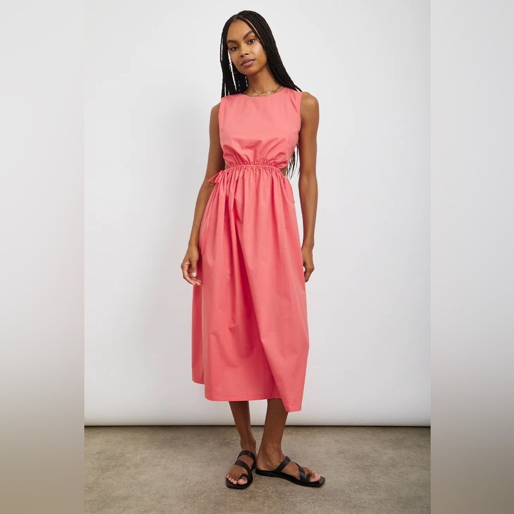 Rails Women’s Size Medium Yvette‎ Spiced Coral Cutout Midi Dress